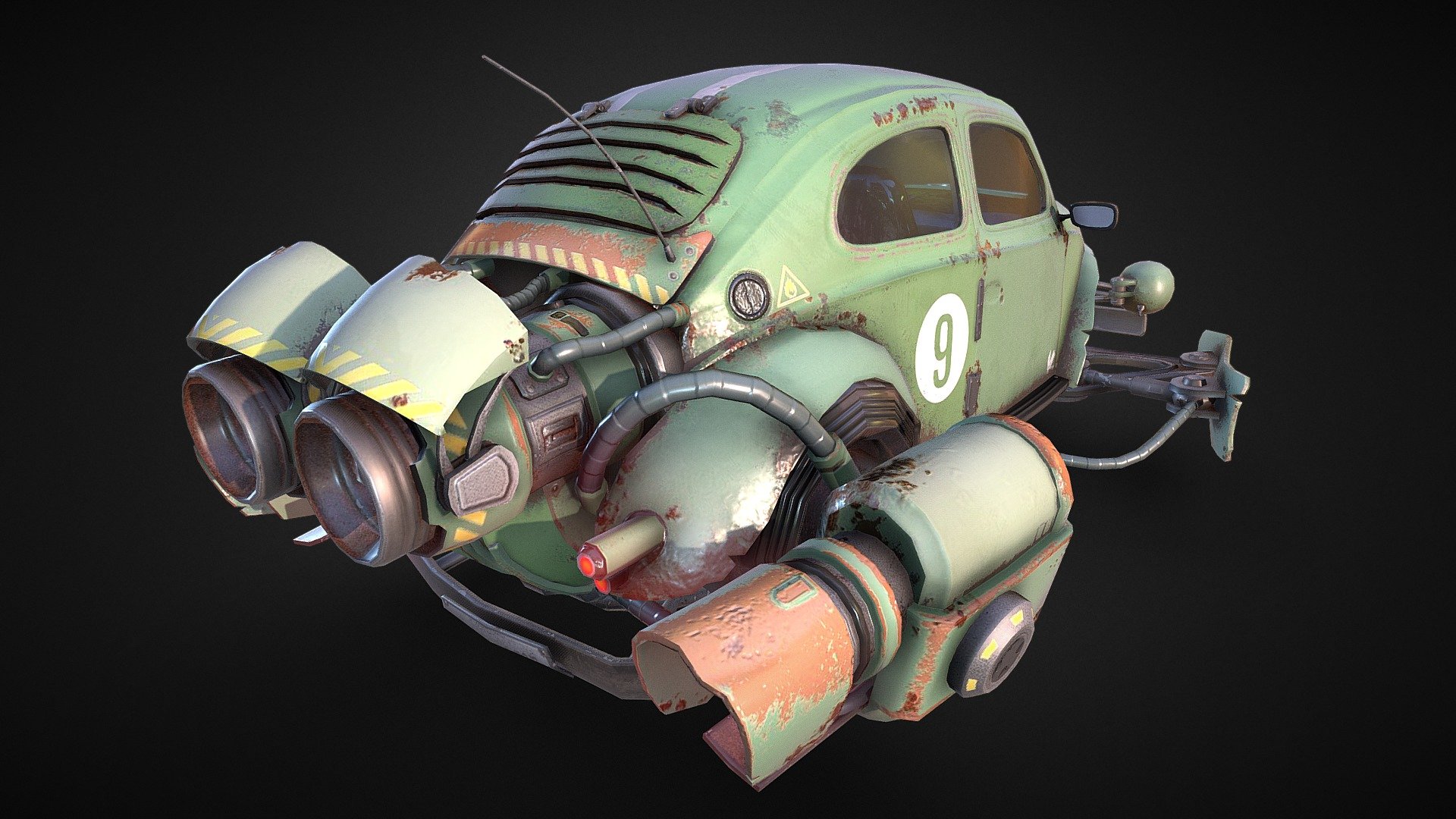 Rocketwagen 3d model