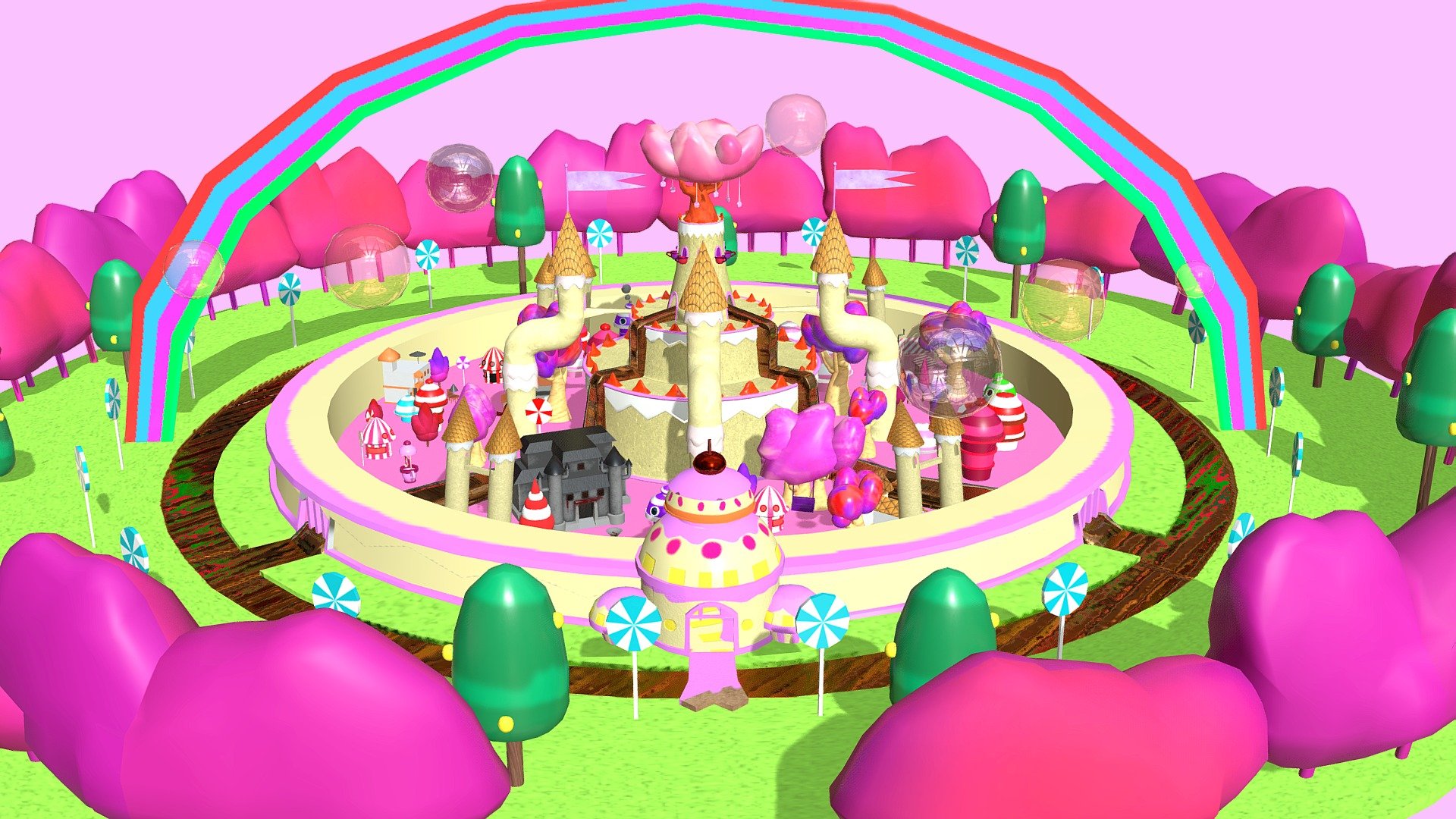 Candy Kingdom 3d model