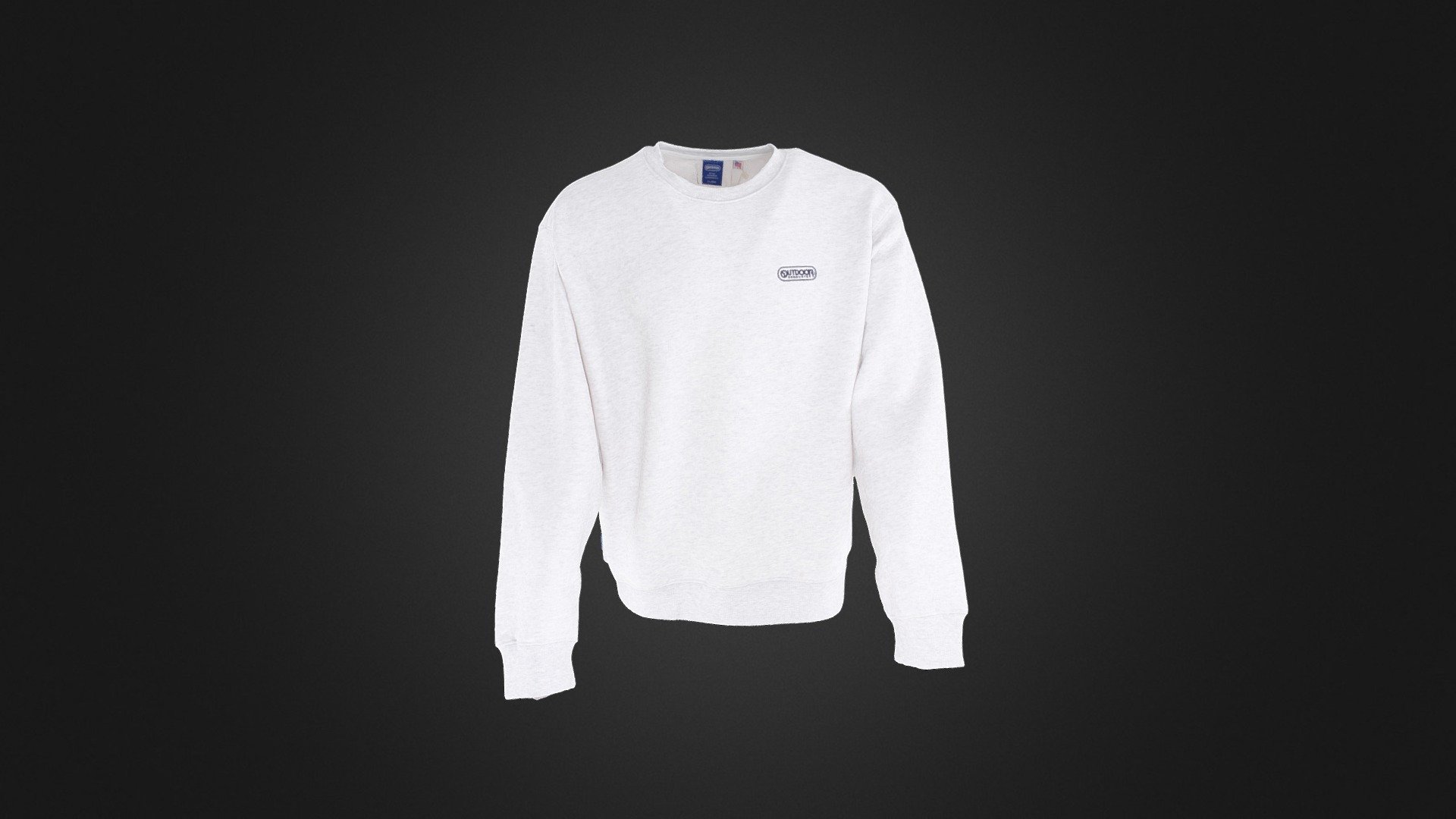 Fleece Crewneck Sweatshirt 3d model