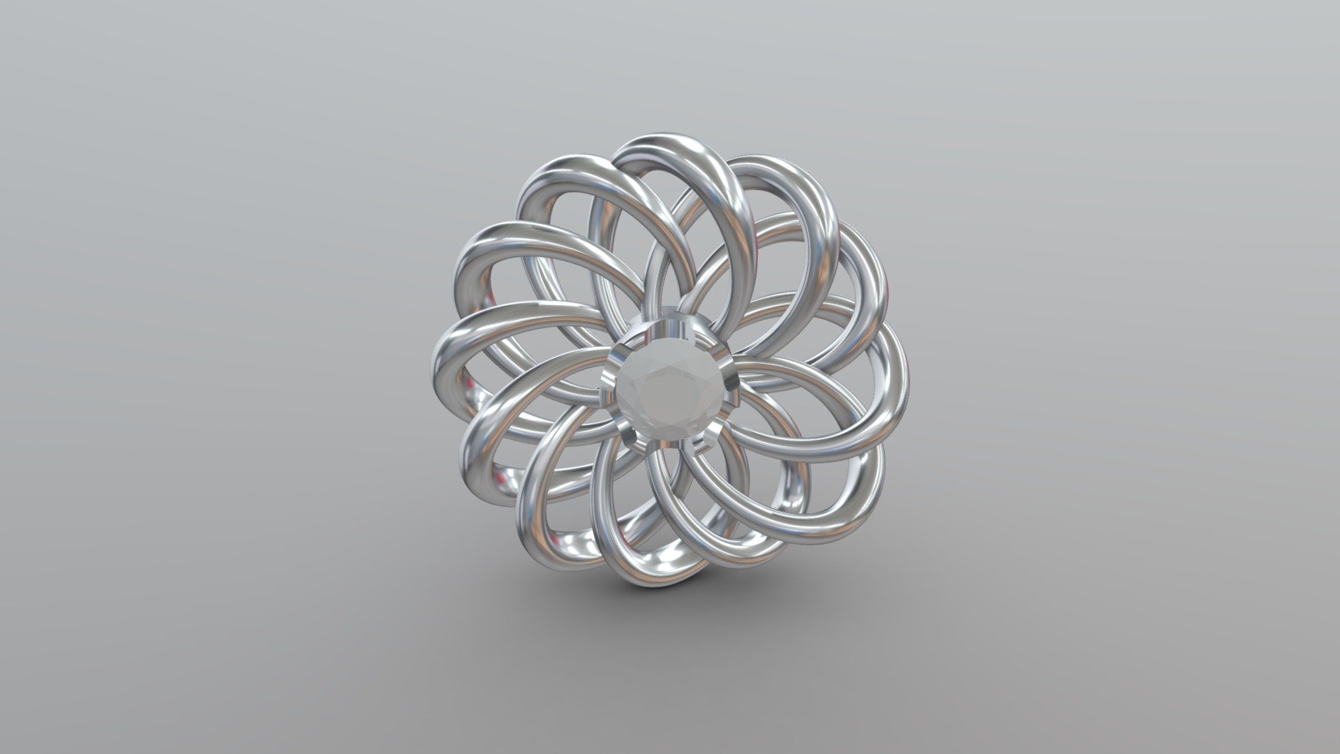 JVJEWEL-Lazos Ribbon Pendant 3d model