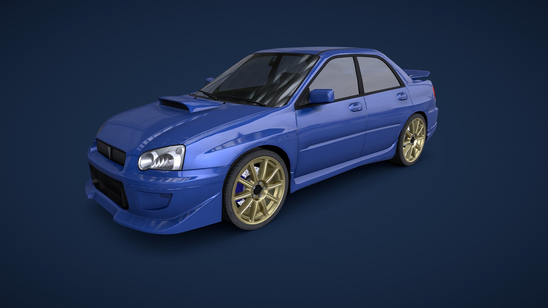 Generic Toyama XR Sedan 3d model