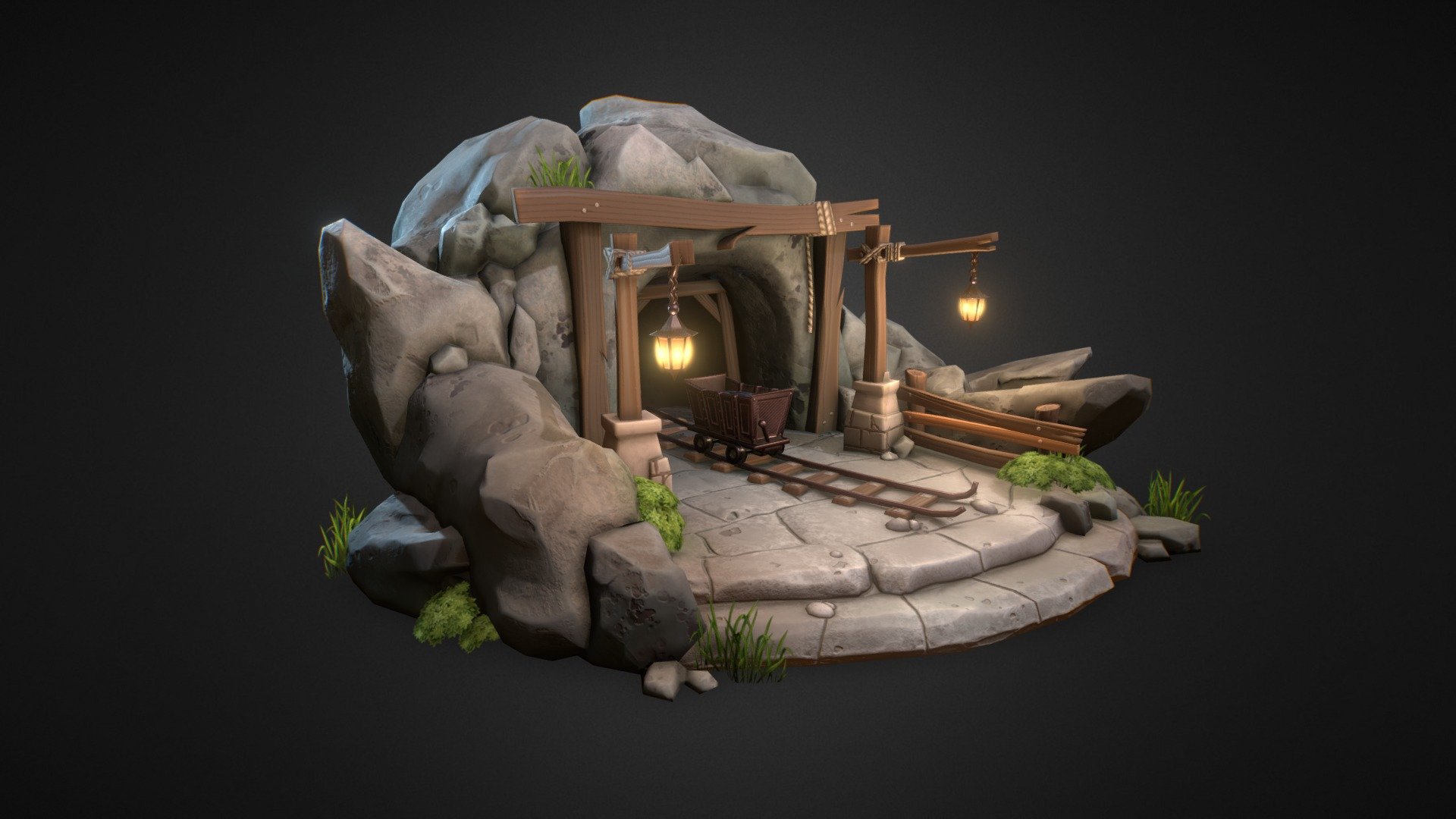 Old Mine 3d model