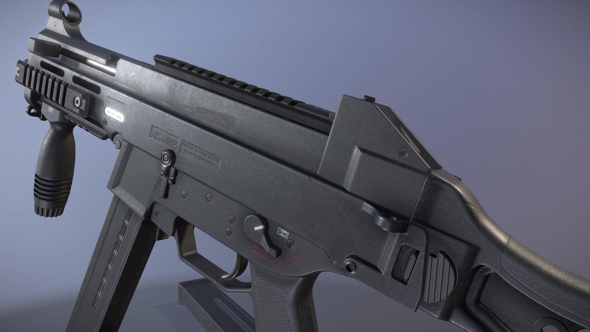 UMP Submachine Gun 3d model