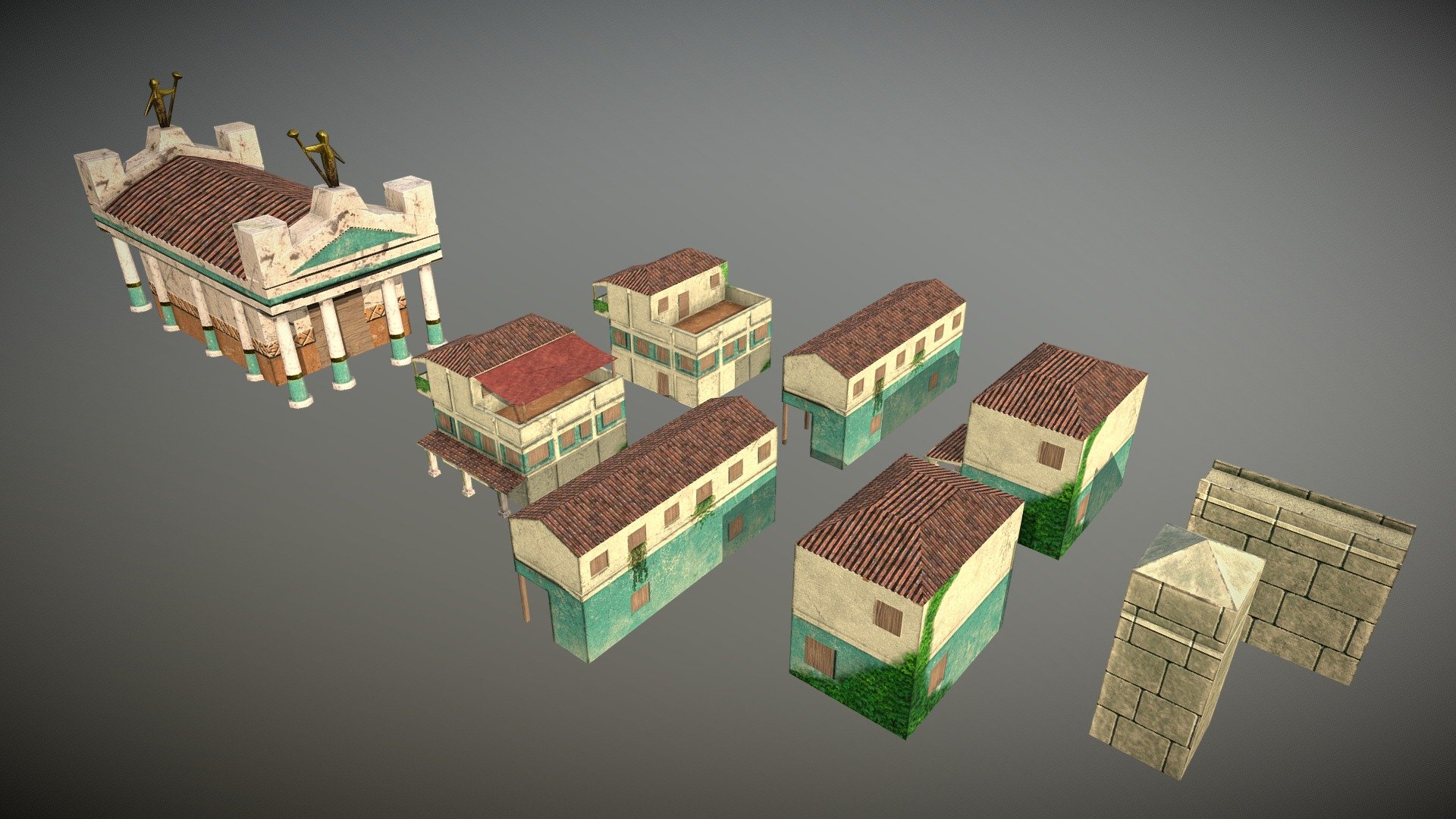 Alexandria Buildings 3d model