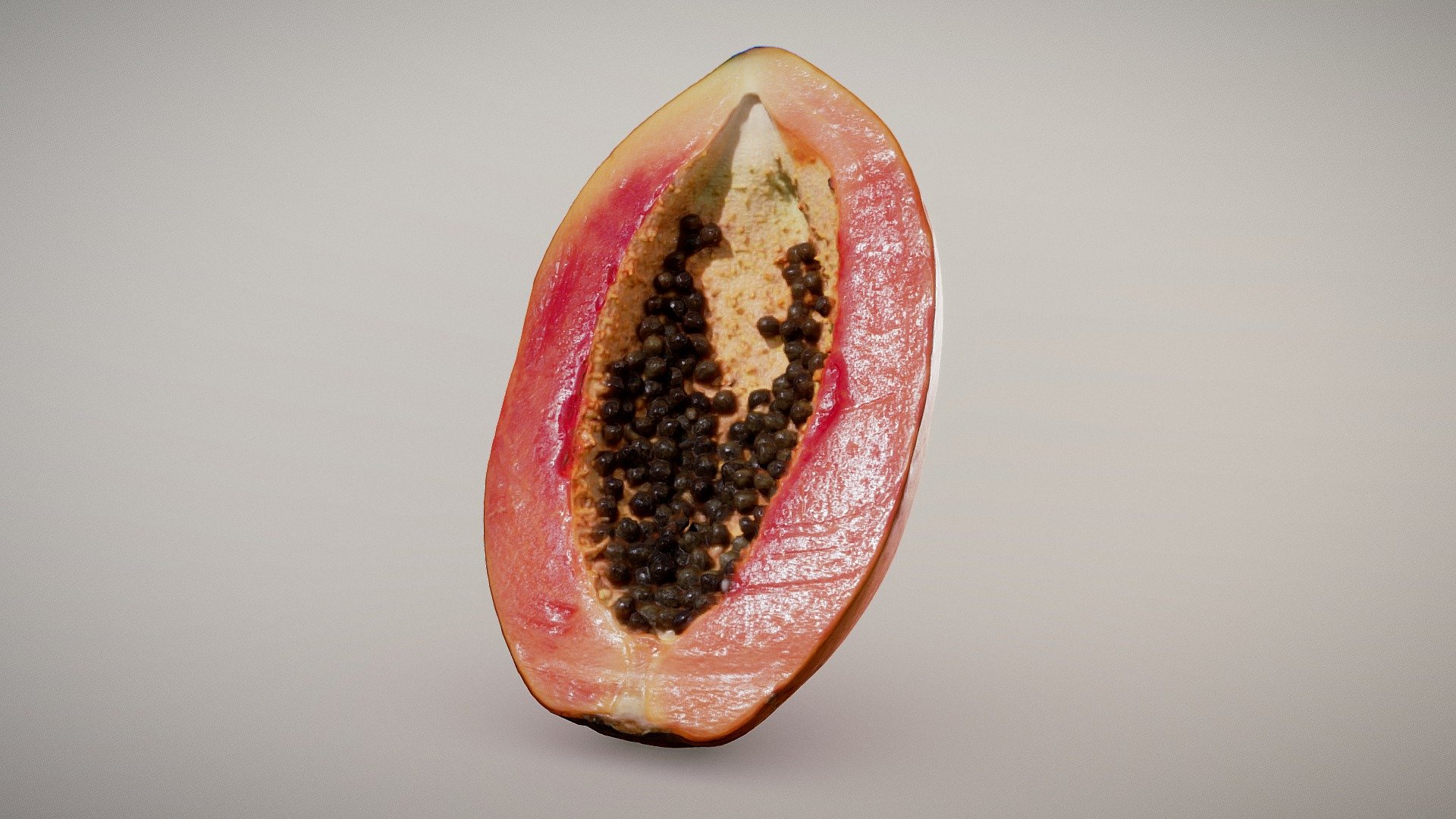 Half-Cut Mexican Papaya 3d model