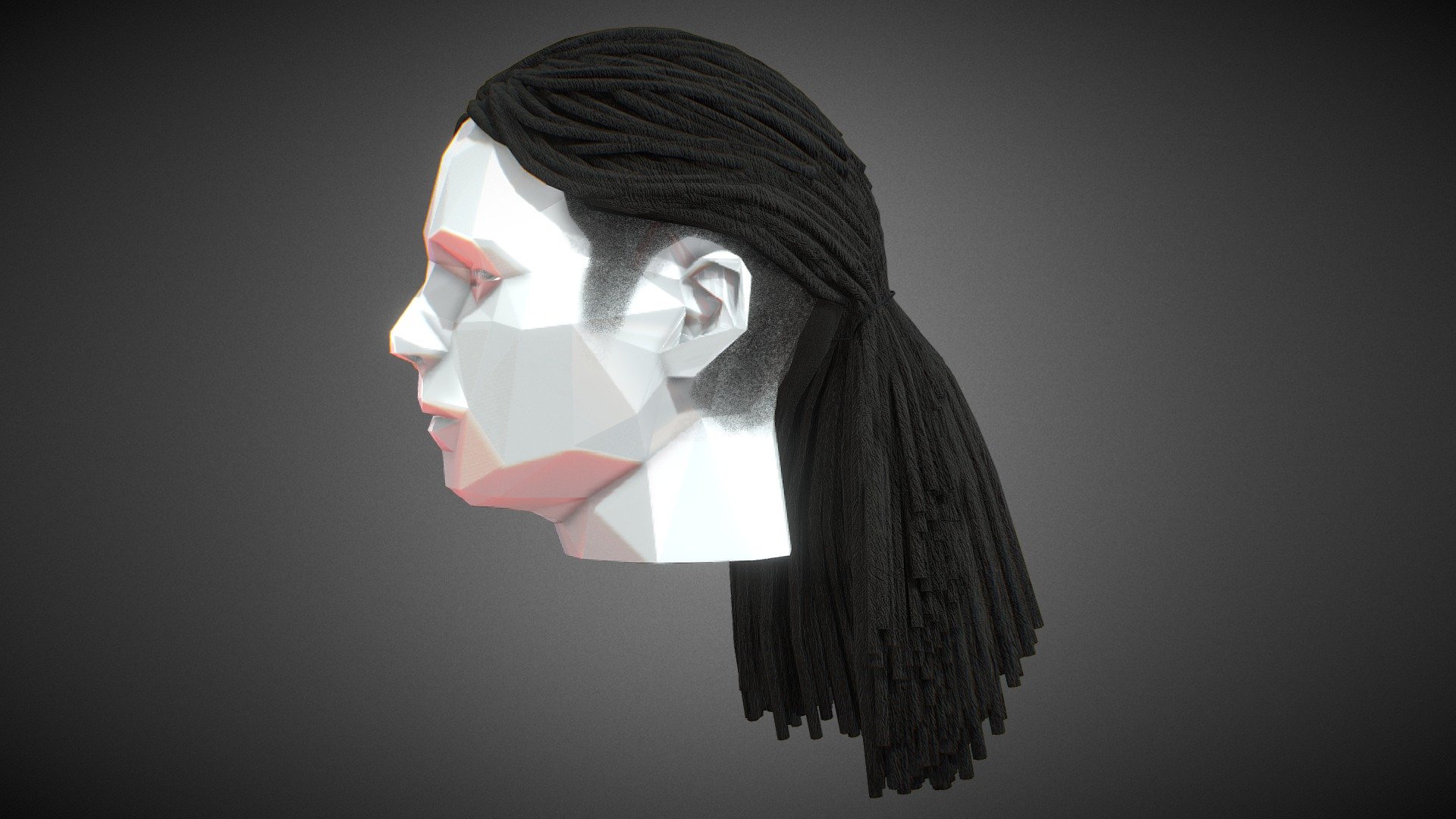 Long Dreads 5 3d model