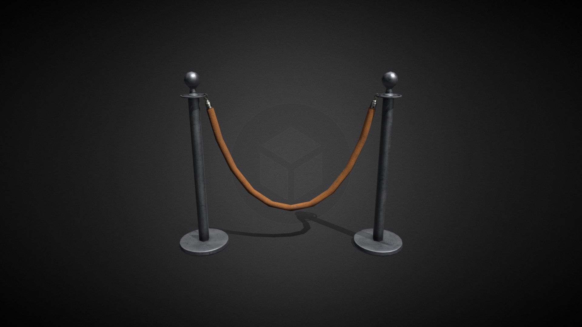 Museum fencing 3d model