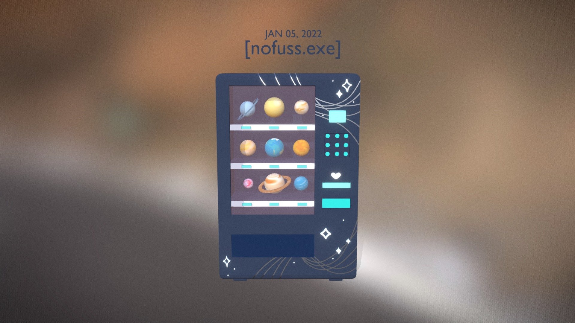 Space Vending Machine 3d model