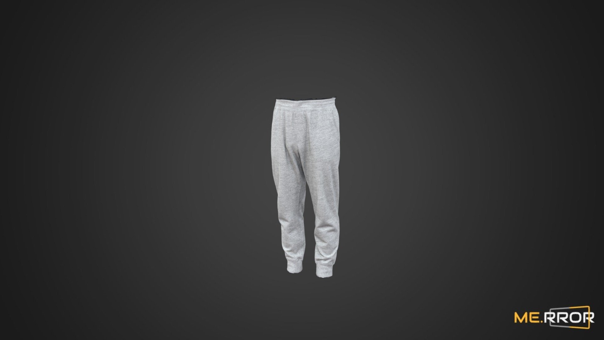 Gray Sweat pants 3d model