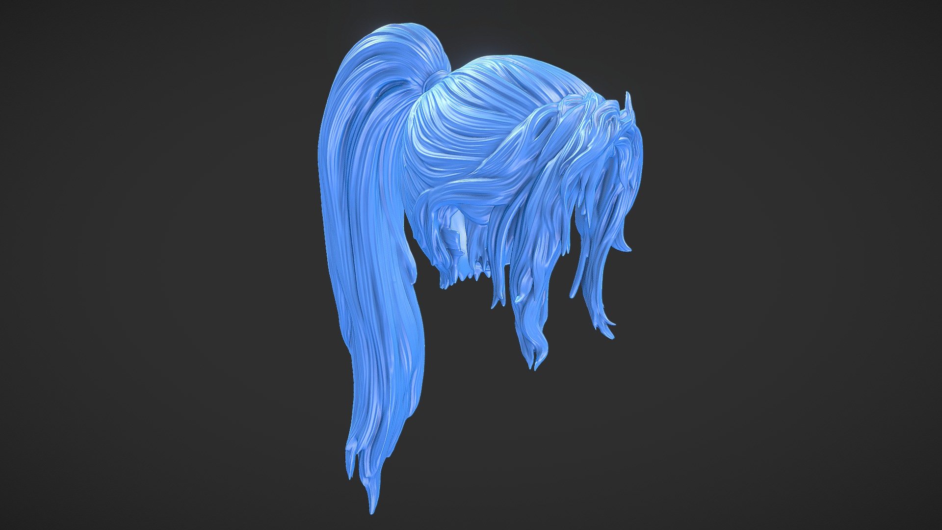 Hair 74 3d model