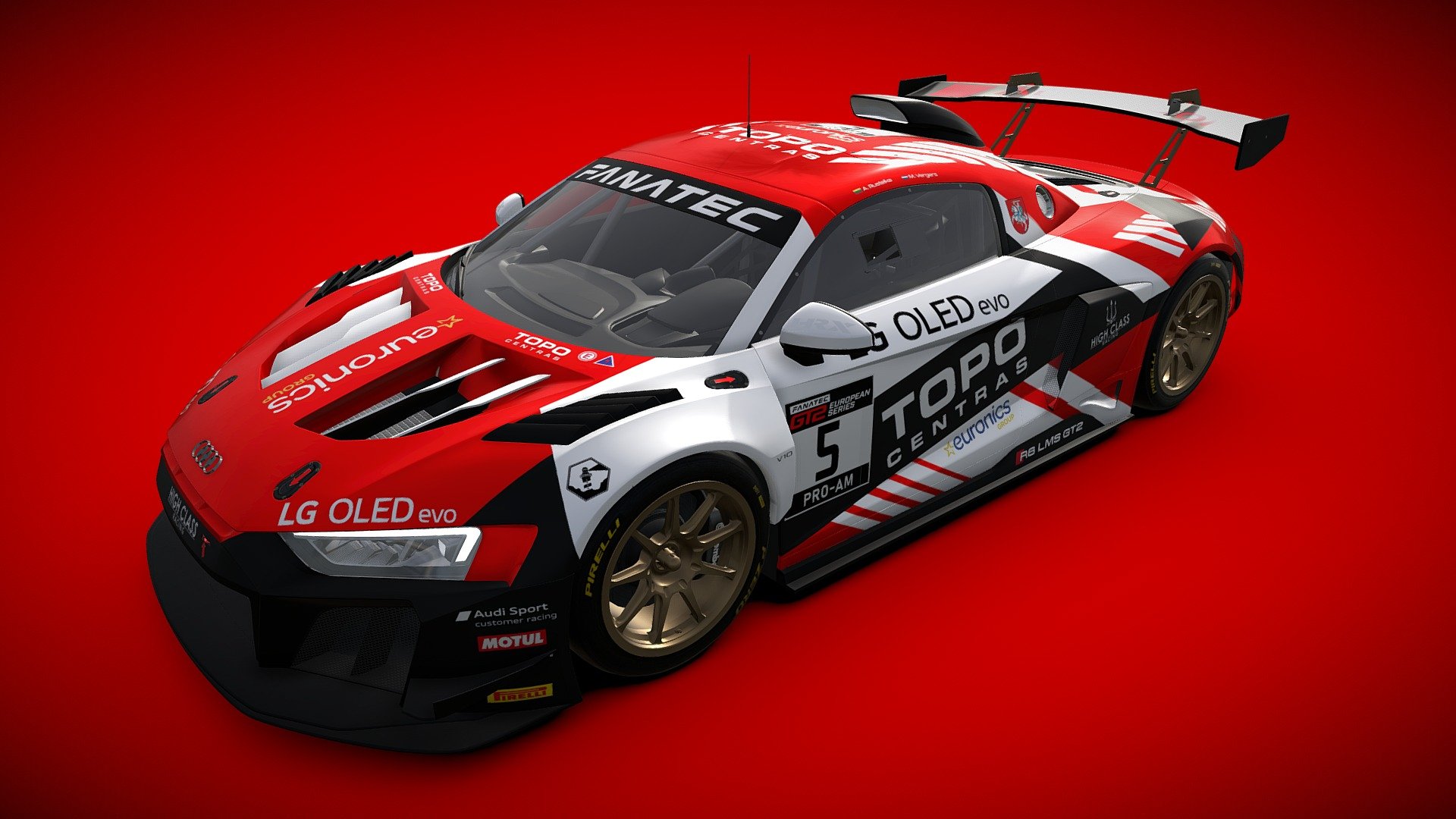 Audi R8 GT2 LMS #5 3d model