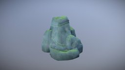 Stylized Mossy Rock