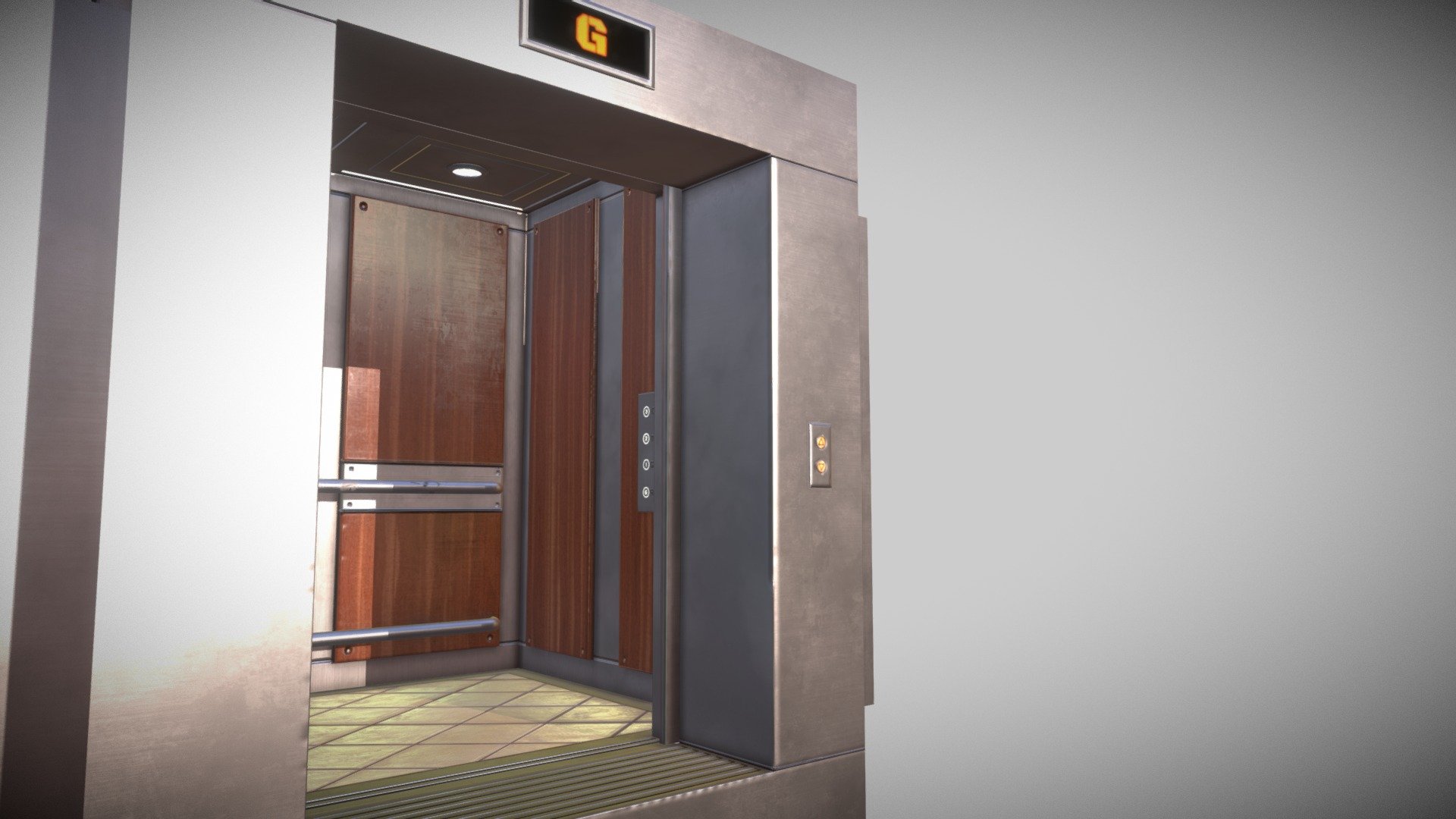 Modern Elevator 3d model