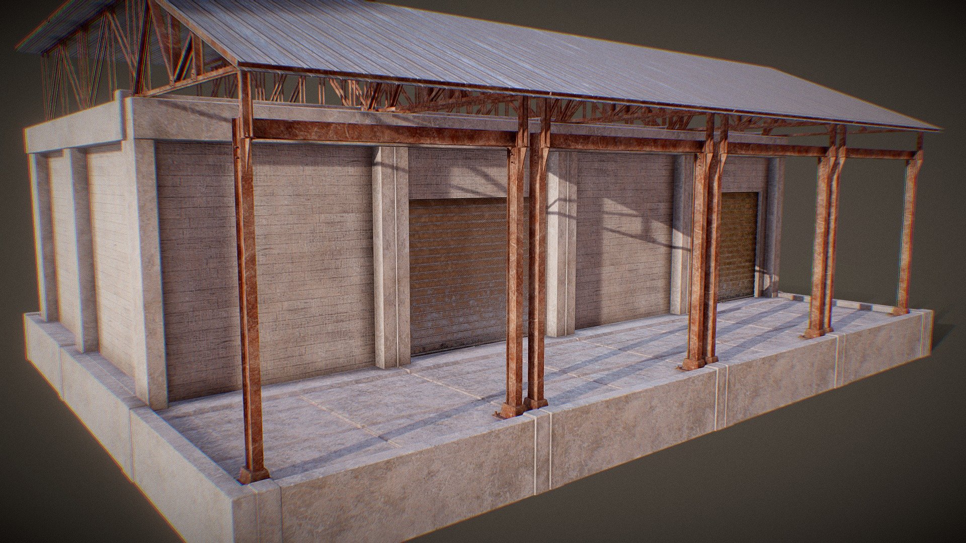 Storage Building 3d model