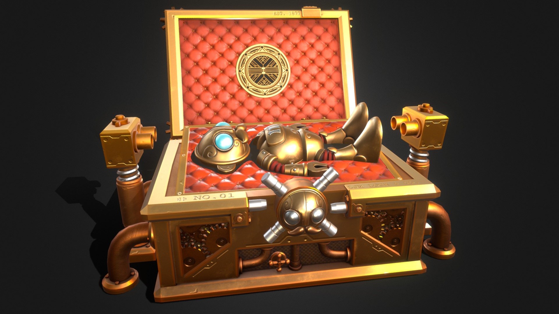 The Steampunk Vault 3d model