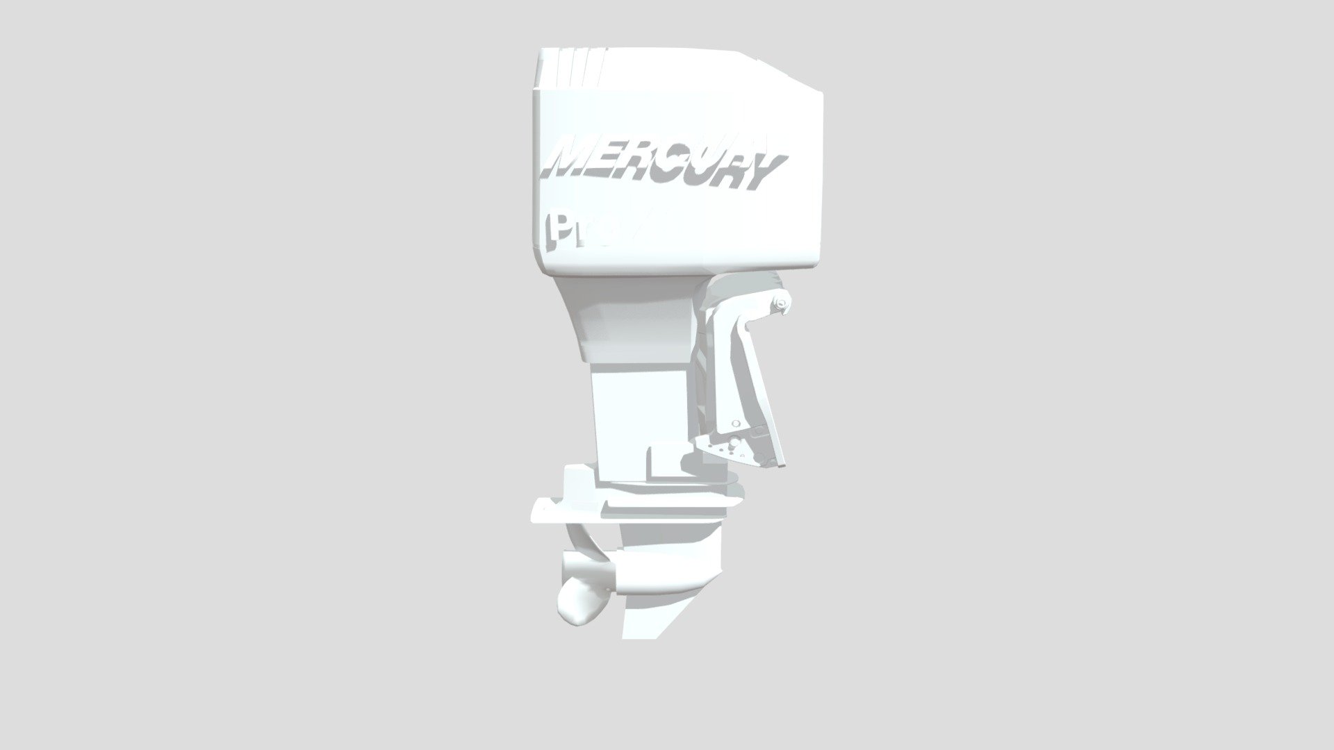 Outboard Mercury Pro X 3d model