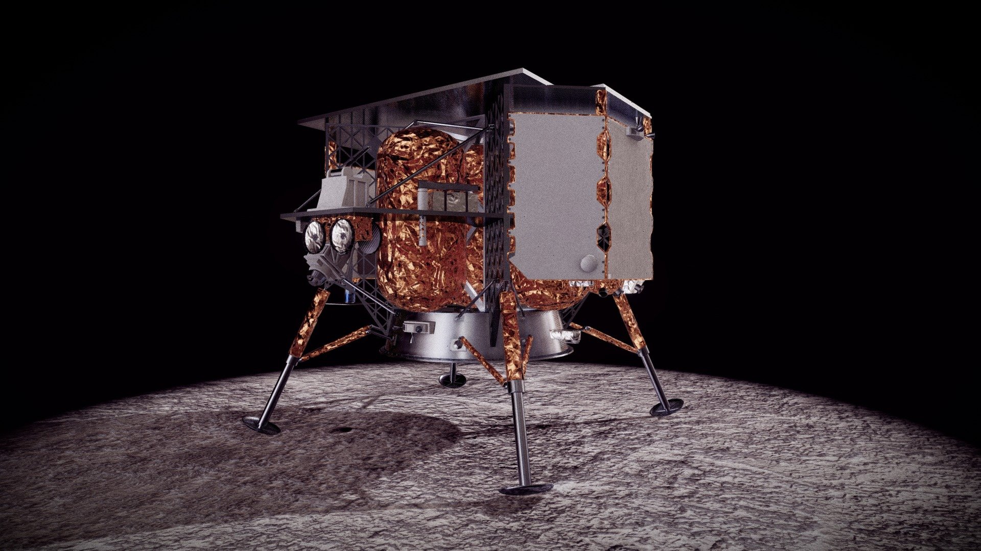 Peregrine Lunar Lander Mission One 3d model