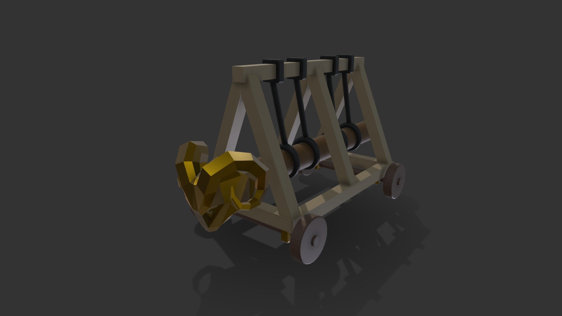 Battering Ram Rams Head 3d model