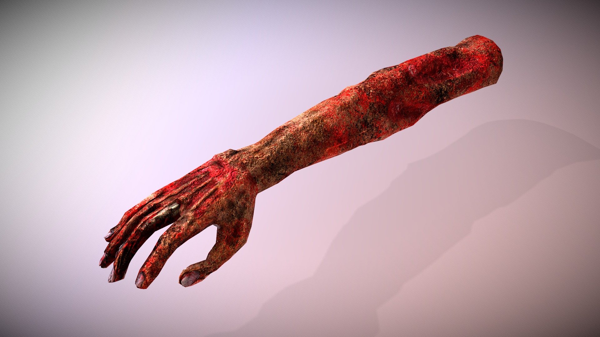 FPS Burned Hand 3d model