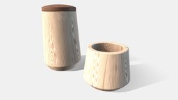 Bath wooden accessories