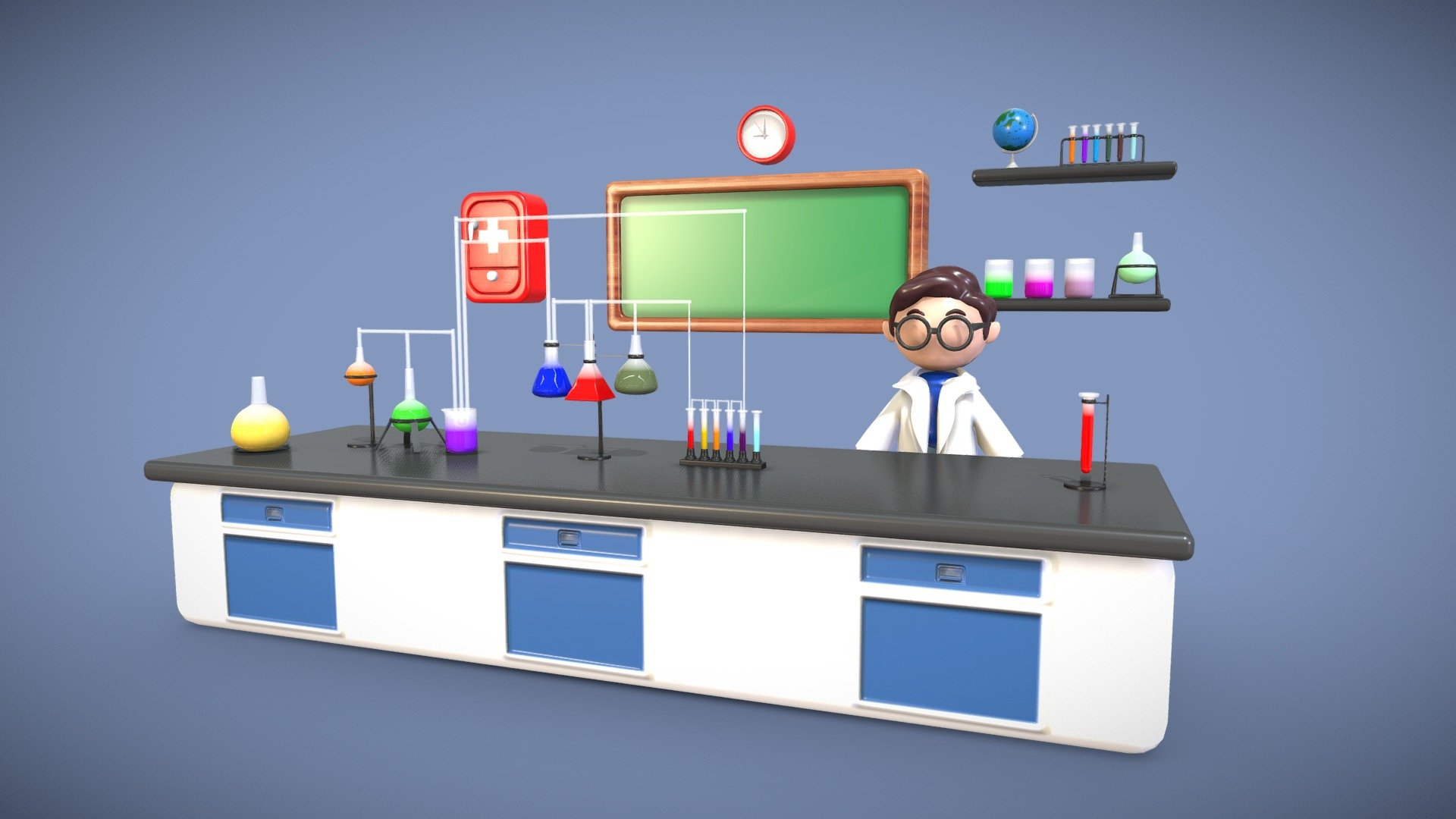 Lab_ Setup 3d model