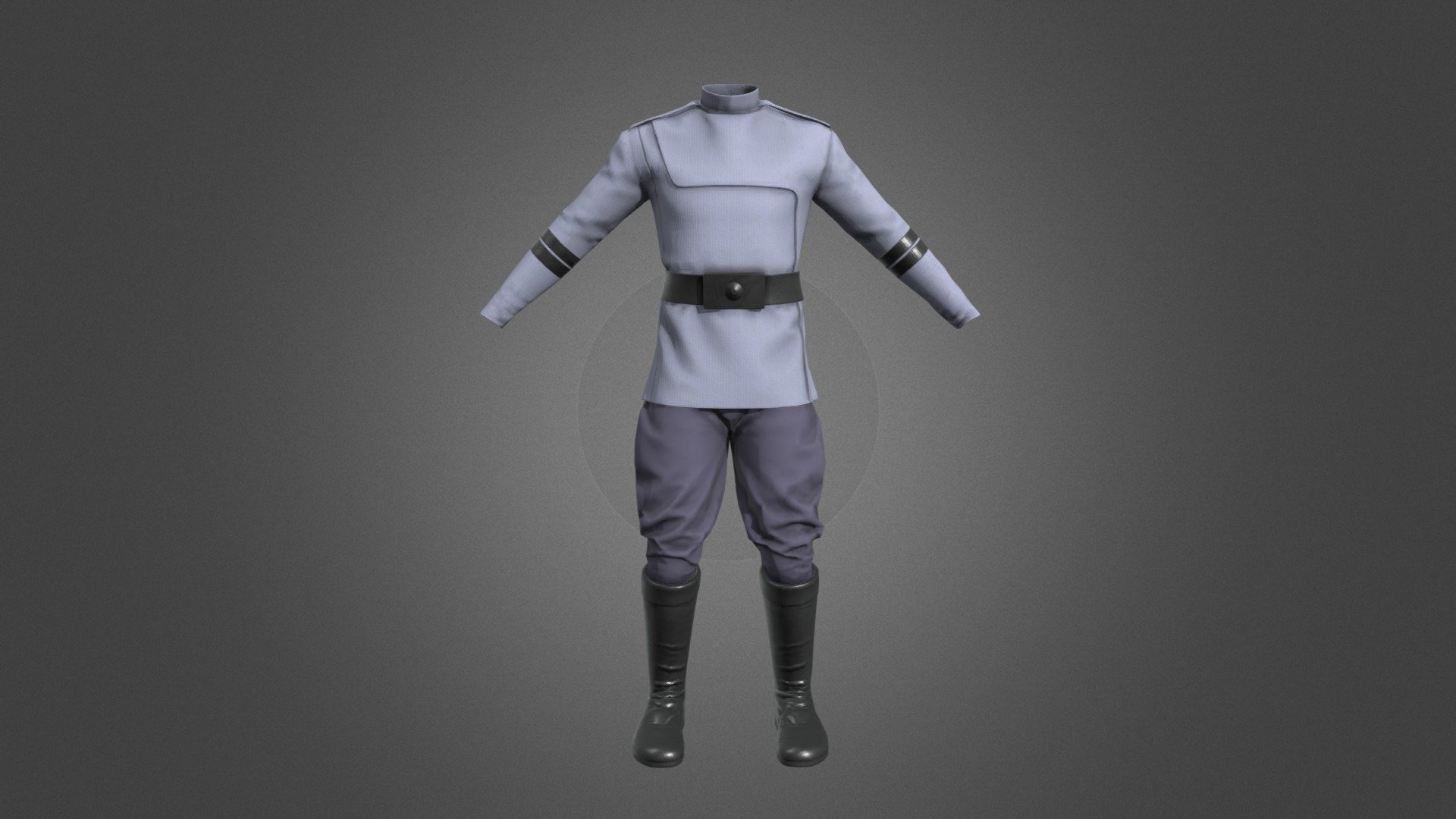 Clone Officer Uniform 3d model