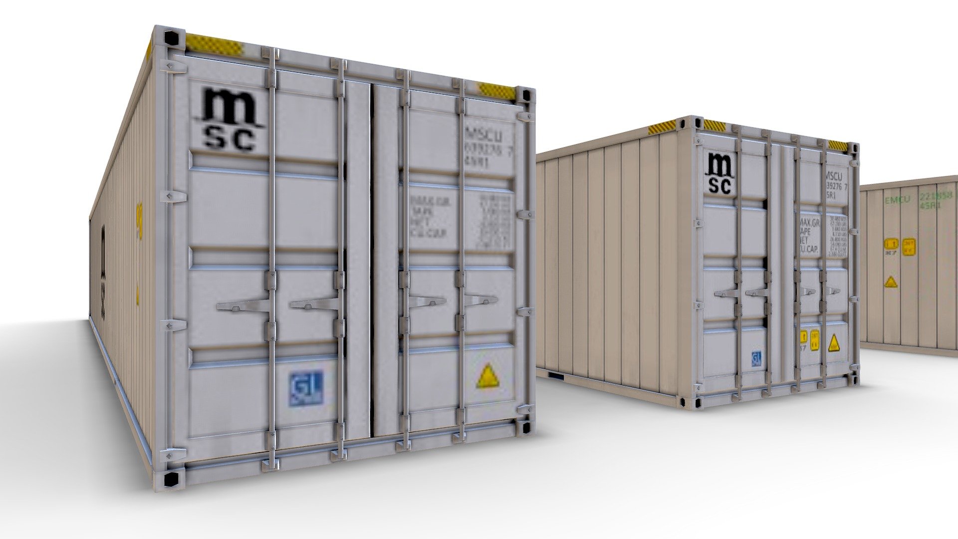 Reefer Containers 3d model