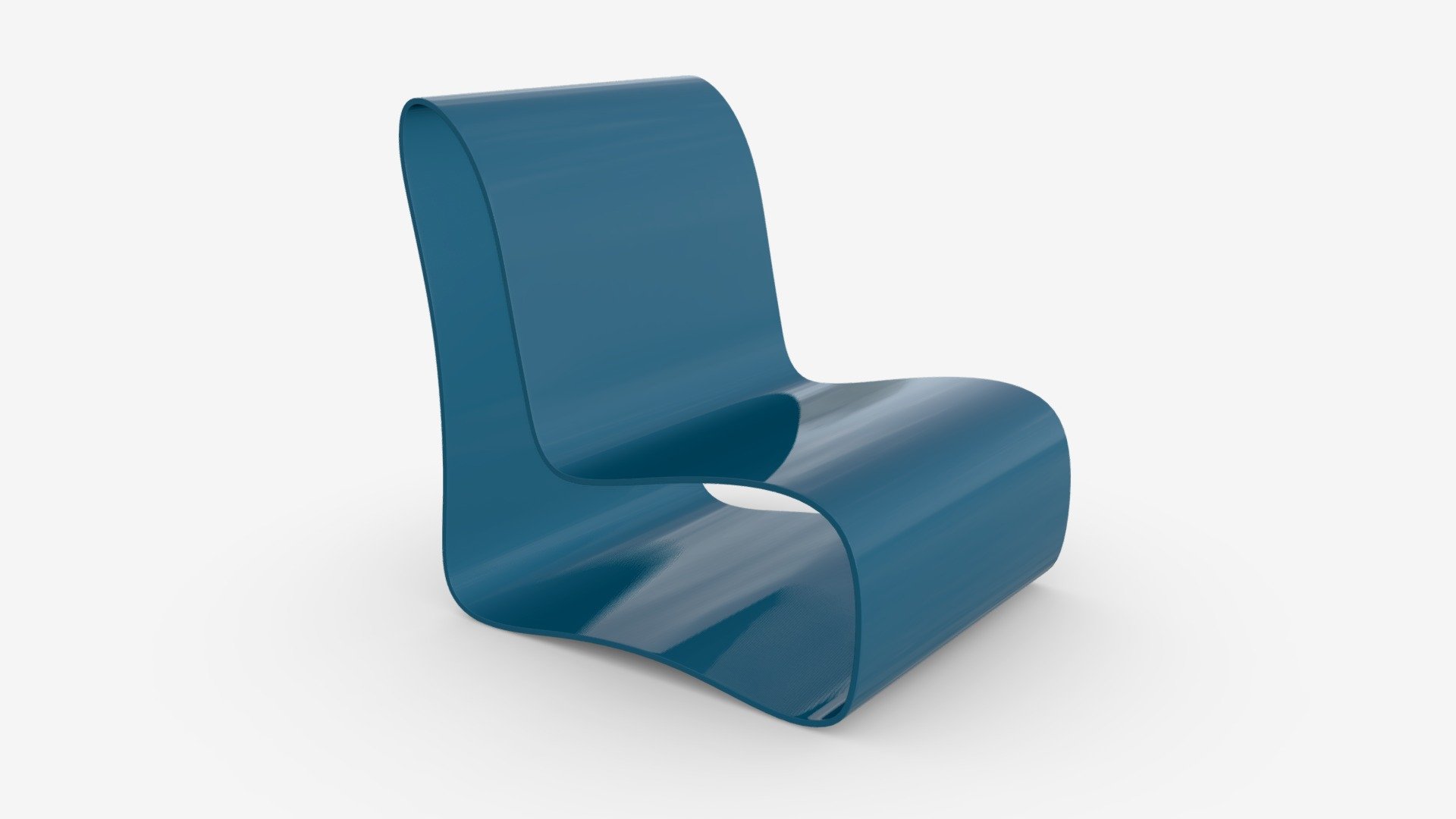 Modern chair plastic 3d model