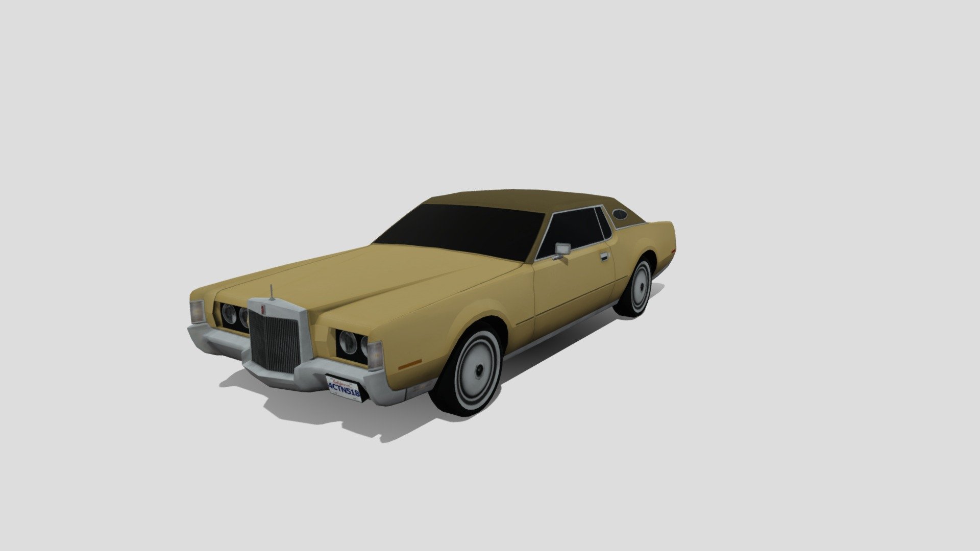 1972 Lincoln Continenal Mark IV 3d model