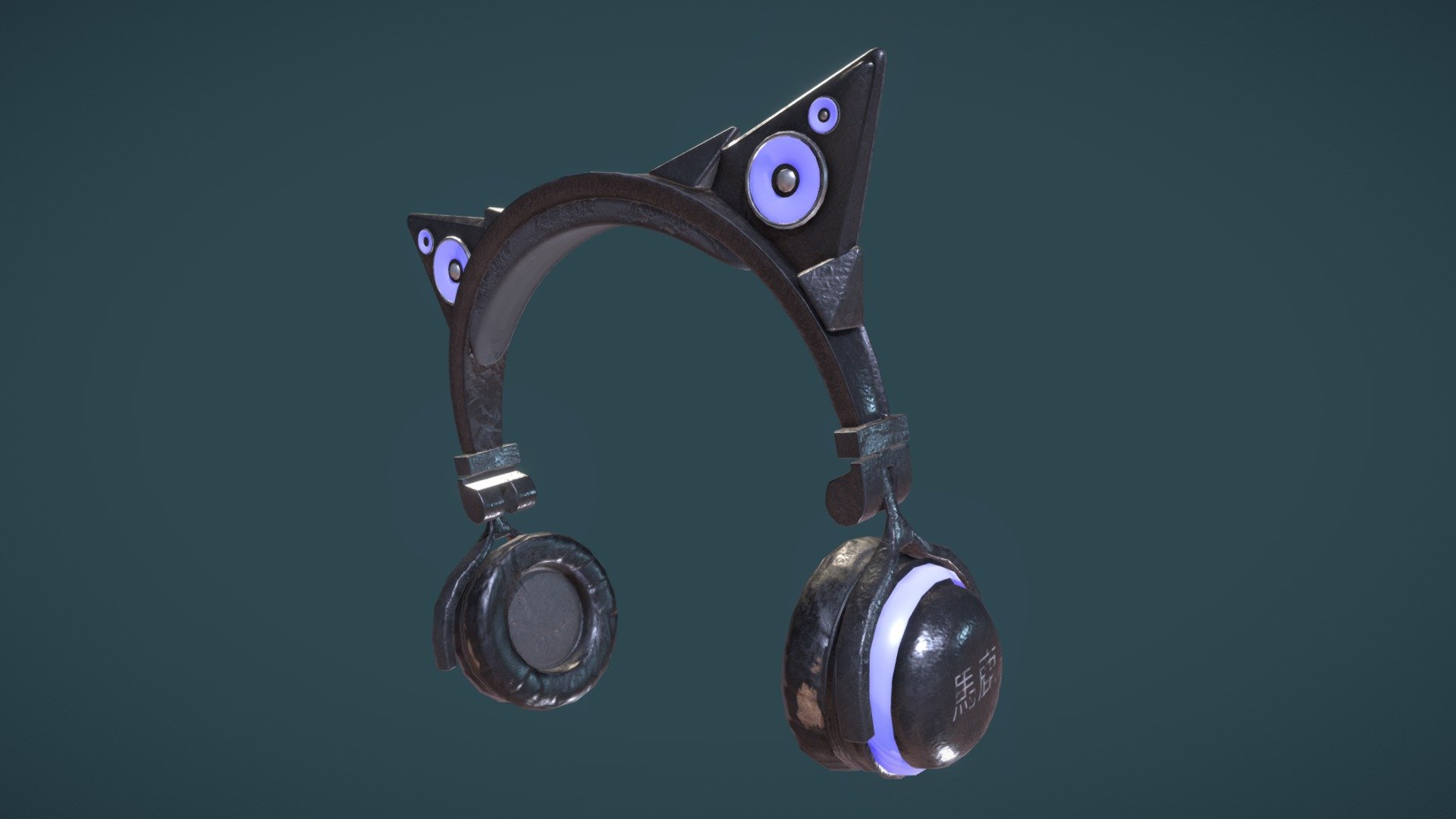 LED  Headset 3d model