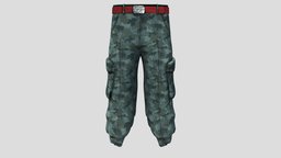 Mens Tucked In Legs Army Combat Pants