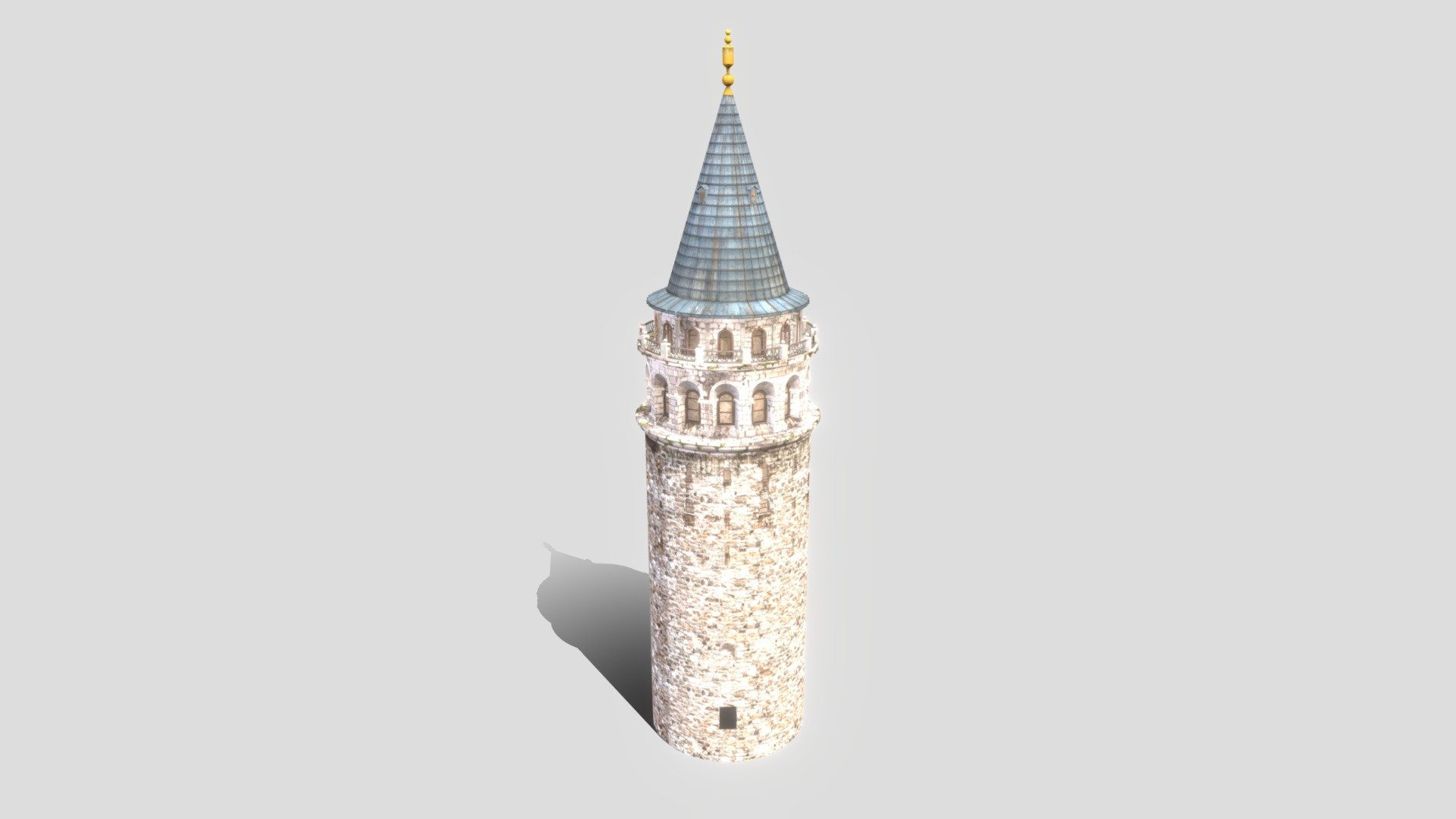 Galata Tower 3d model