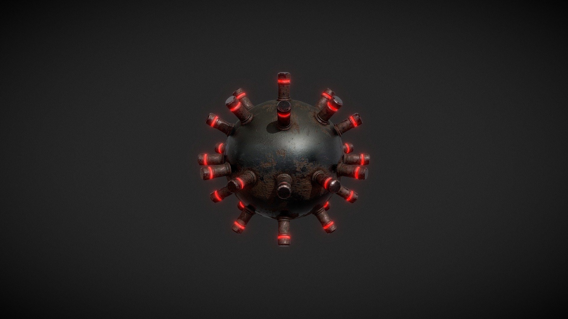 depth charge 3d model