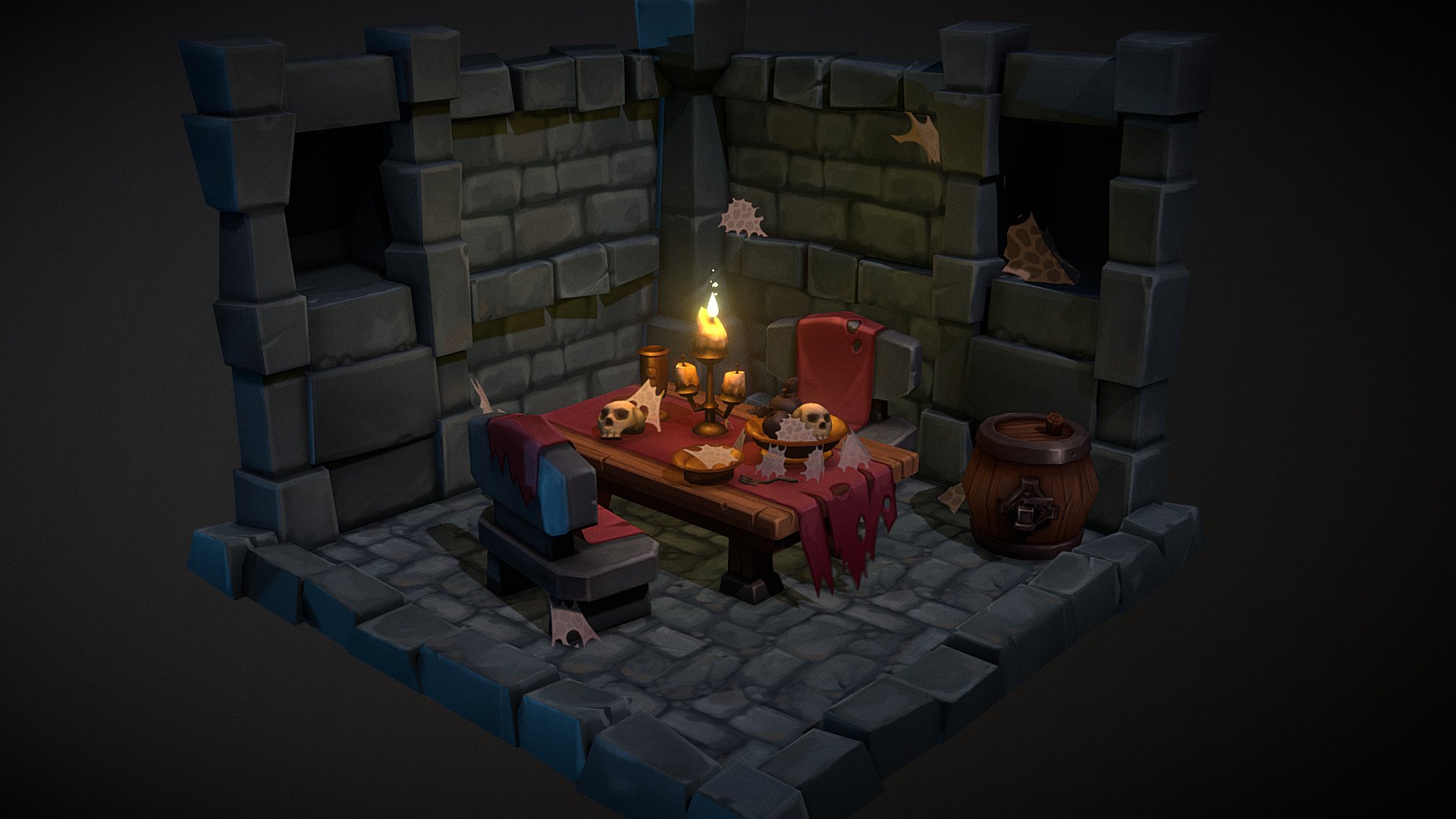 Dungeon Diorama 3d model