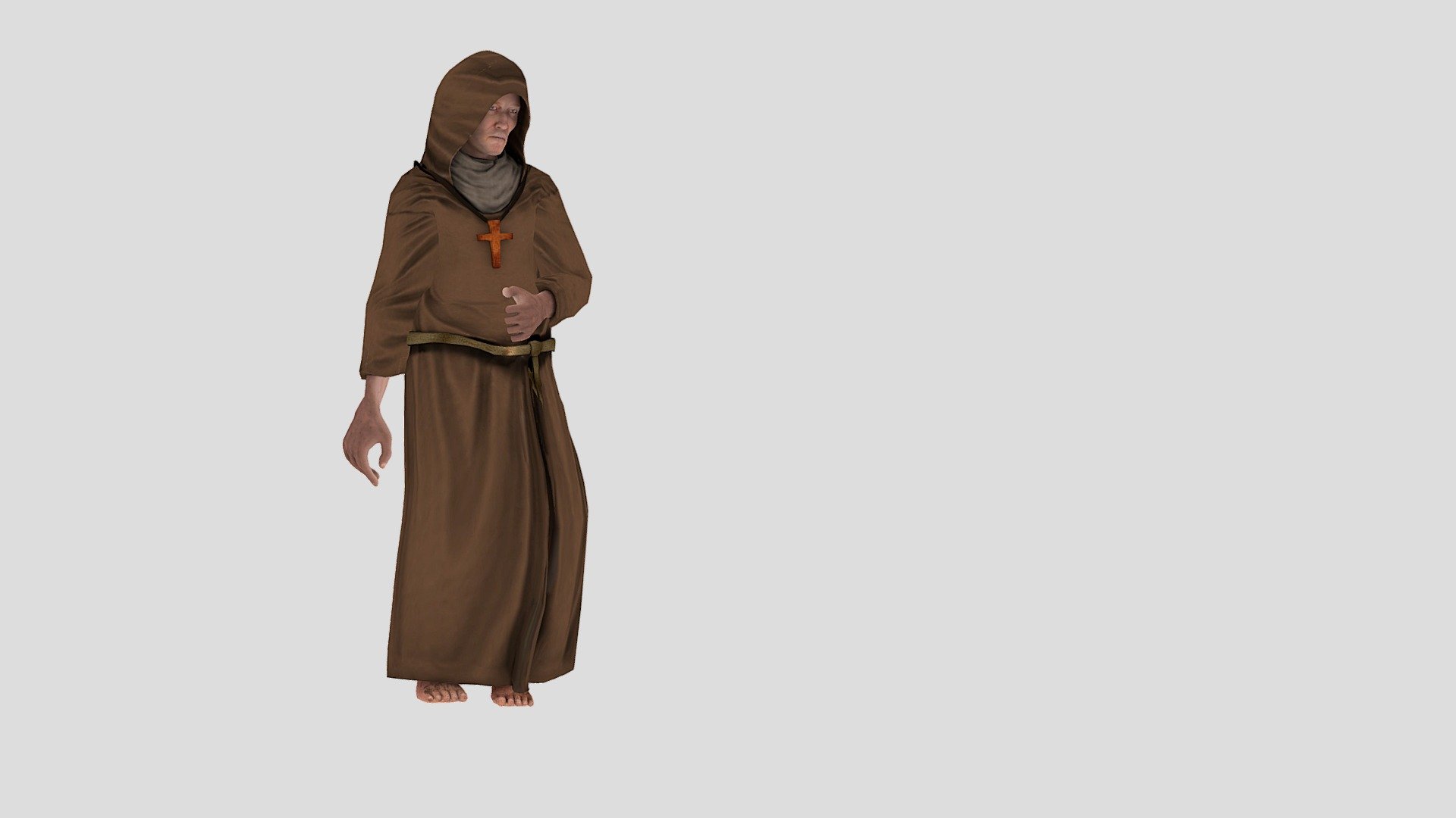 3D model  Monk freegenGO 3d model