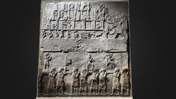 Wall-Paned from Nimrud Palace, Assyrian 728 BC