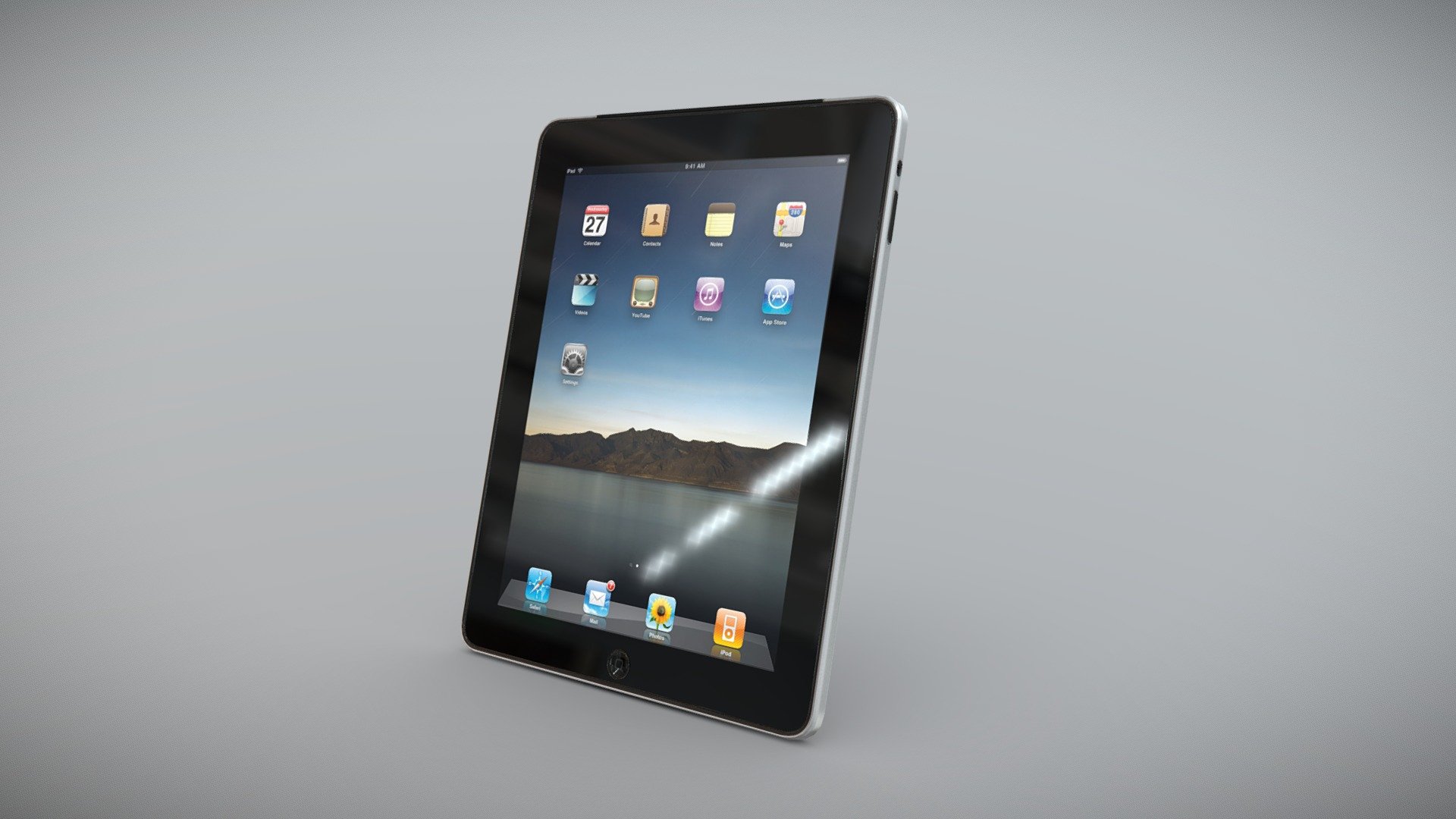 Apple iPad 16Gb tablet 3d model