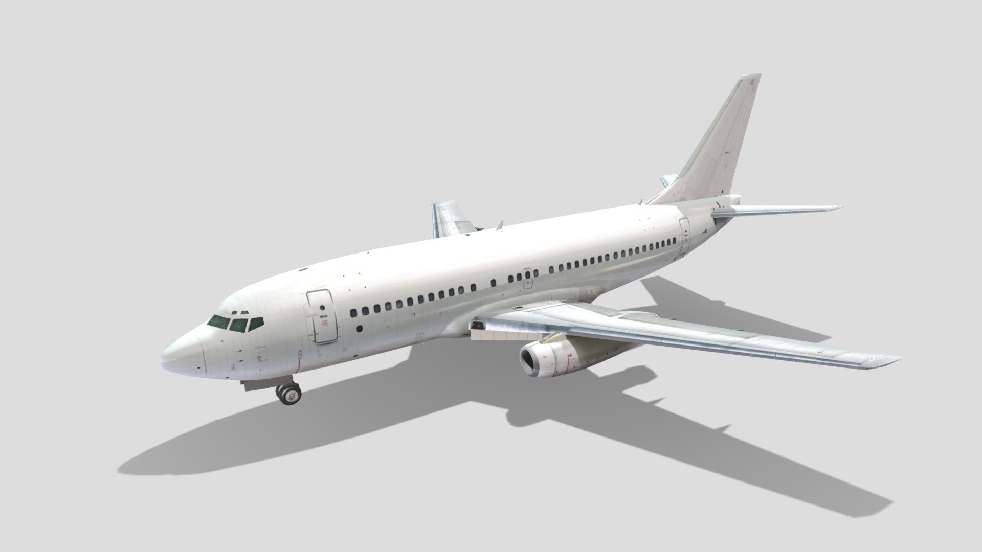 Boeing 737-200 Classic  B732 Static Lowpoly 3d model