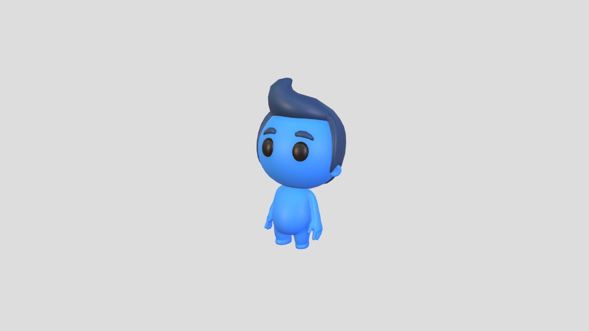 Character083 Rigged Little Man 3d model