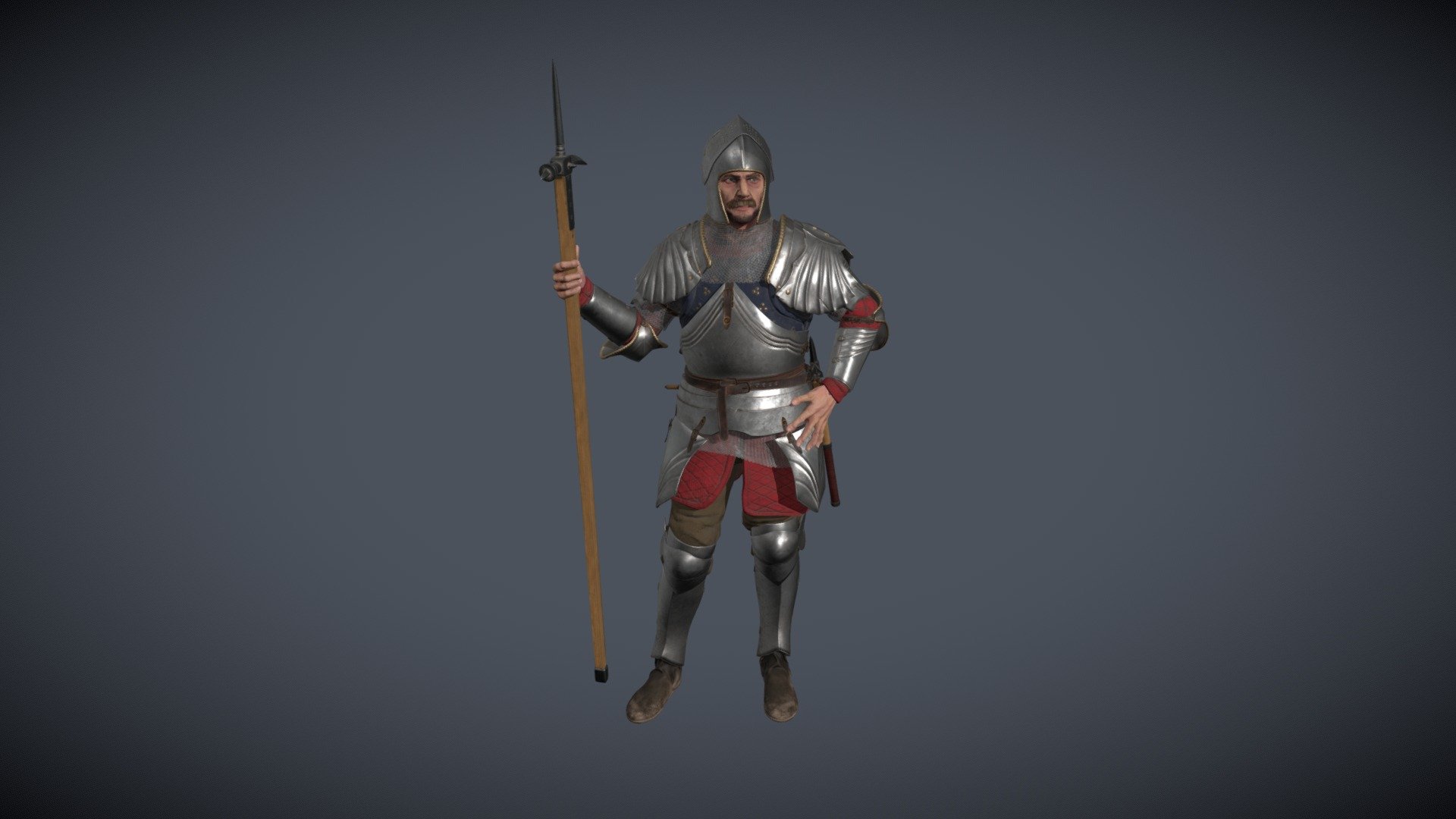 Knight-real time 3d model