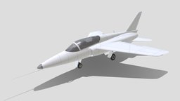 Folland Gnat Tr1 lowpoly static blank