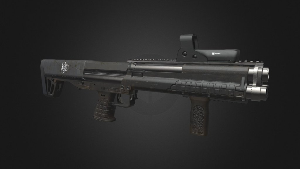 KSG 12 Gauge Shotgun 3d model