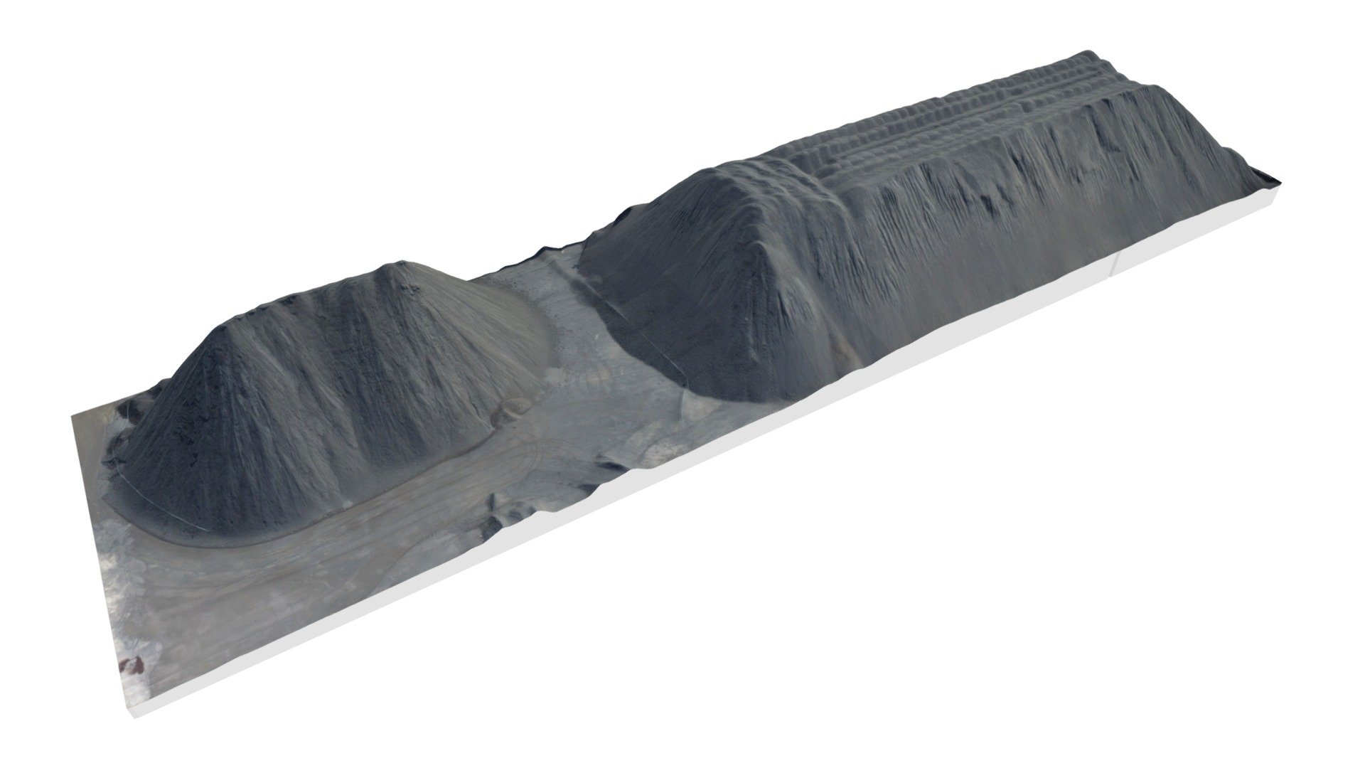 Coal Storage Area Volume Measurement 3d model