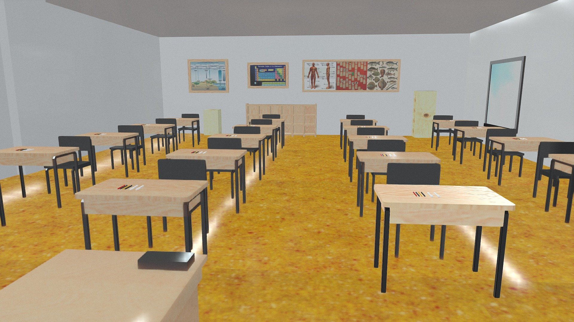 Class Room test 3d model