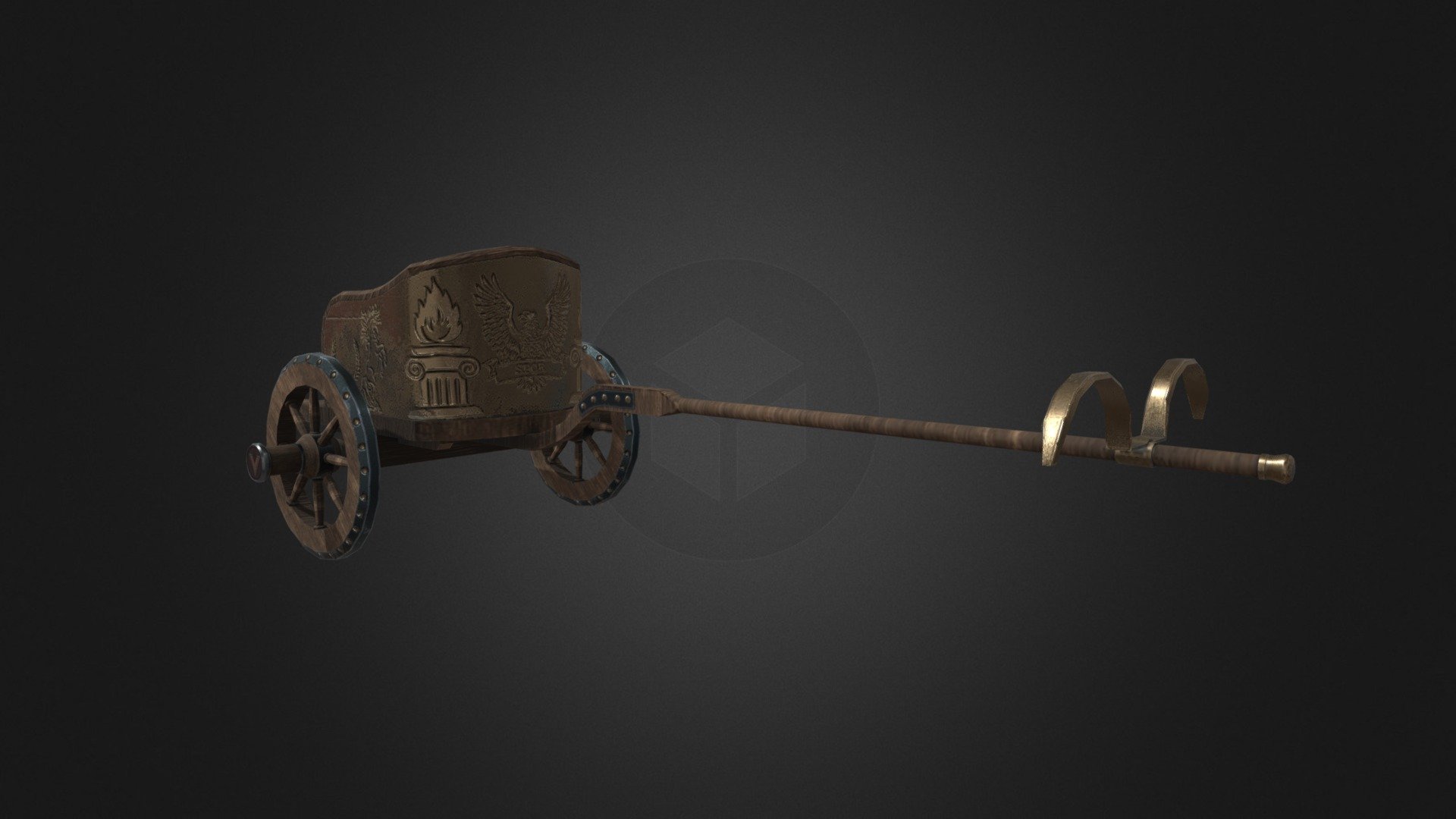 Roman chariot 3d model