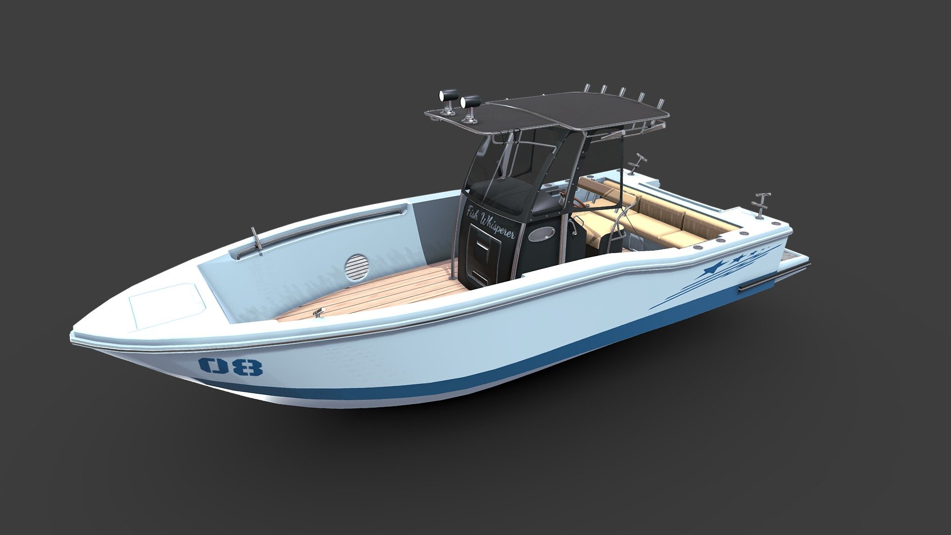 Fishing Boat 3d model