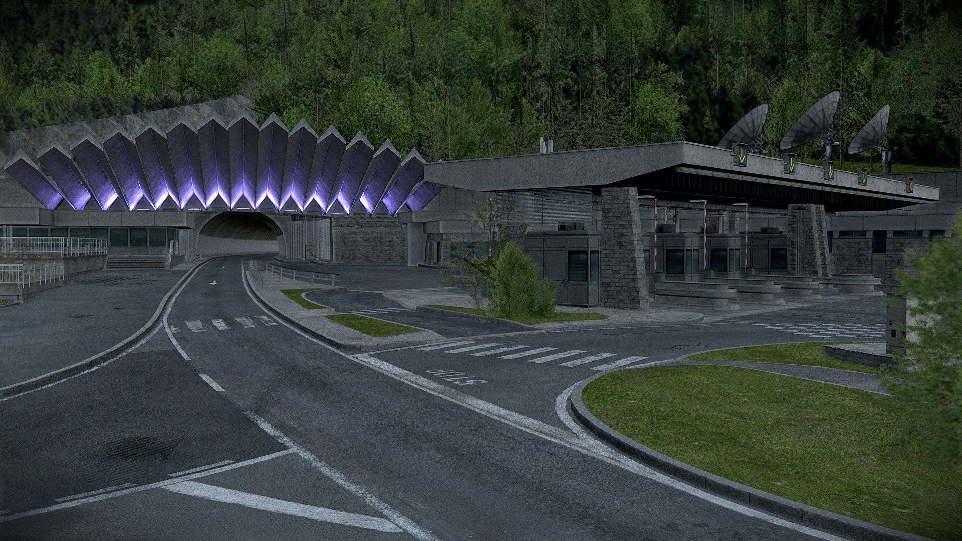 France, Tunnel Du Mont Blanc 3d model