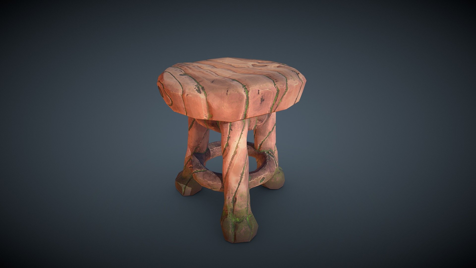 Stylized Stool 3d model