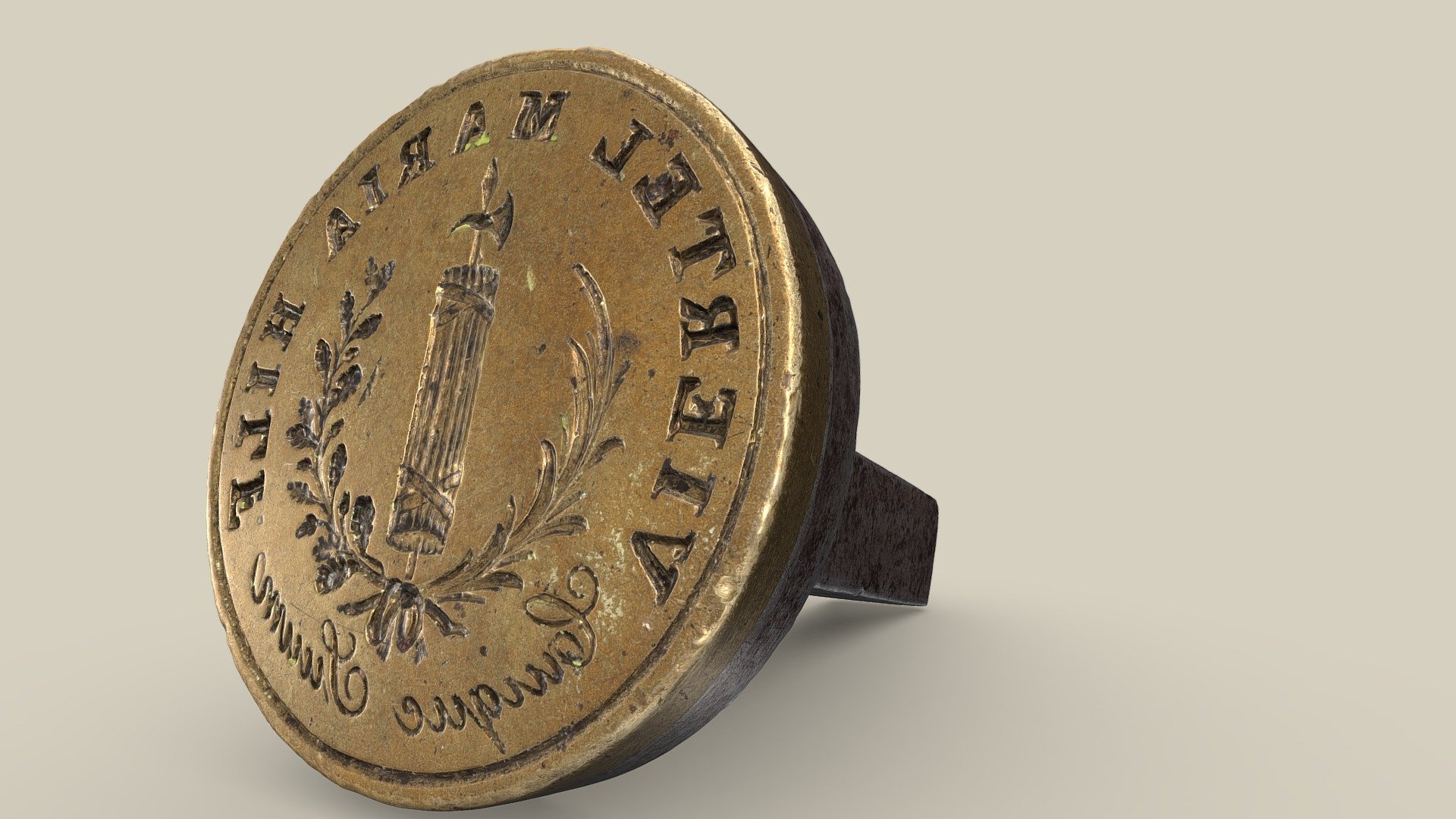 Stamp seal 3d model