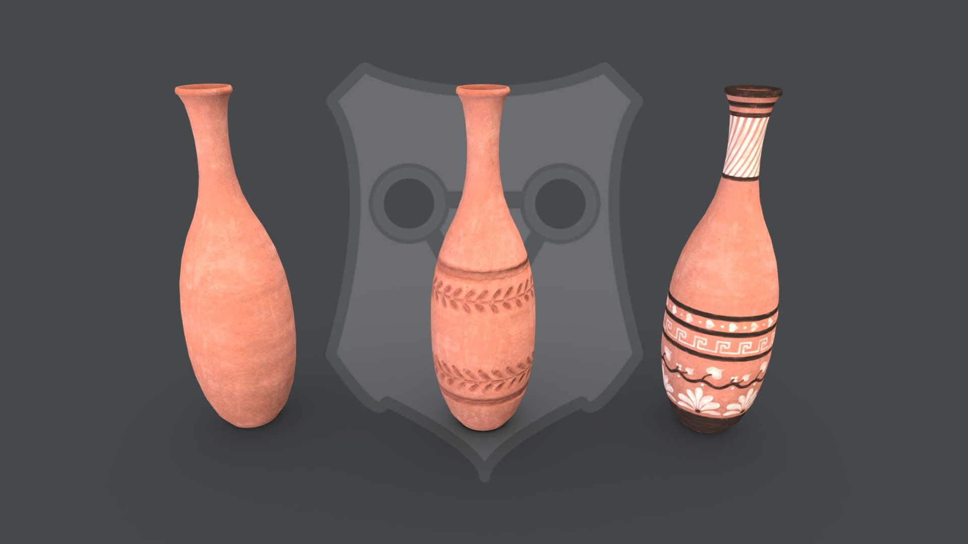 Pottery 2A Bottle 3d model